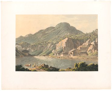 Vue de la Lendt dans le Pays de Salzbourg Ansicht von der Lendt im Salzburgischen - - Gezeig u Gest. von J.J. Strüdt. LCCN2012649717