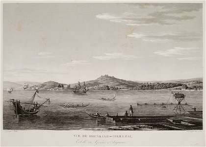 Vue de Hounkiar-Iskelesi, echelle du Grand-Seigneur - Melling Antoine Ignace - 1819