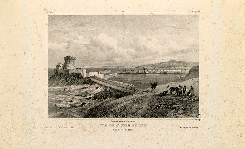 Vue de St Jean de Luz, prise du Fort de Socoa (Basses Pyrénées) - Fonds Ancely - B315556101 A JACOTTET 2 009
