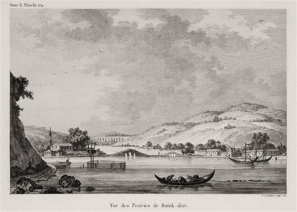 Vue des prairies de Buyuk Dere - Choiseul-gouffier Gabriel Florent Auguste De - 1822