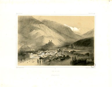 Vue de Luz (Hautes-Pyrénées-vallée de Barèges) - Fonds Ancely - B315556101 A GORSE 9 020