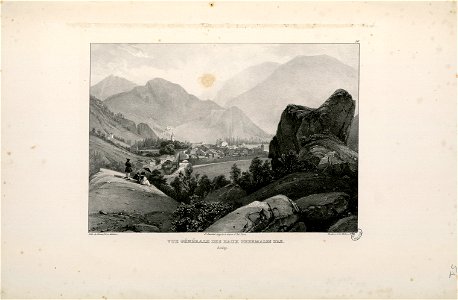 Vue générale des eaux thermales d' Ax (Arriège) - Fonds Ancely - B315556101 A JACOTTET 1 054