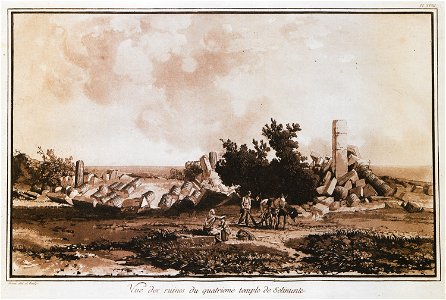 Vue des ruines du quatrieme Temple de Sélinunte - Houel Jean - 1782