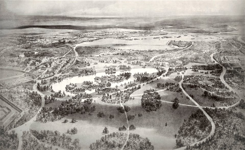 Vue du bois de Vincennes, ca. 1853–70