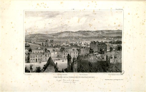 Vue prise de la terrasse du château de Pau (Basses Pyrénées) - Fonds Ancely - B315556101 A JACOTTET 2 021
