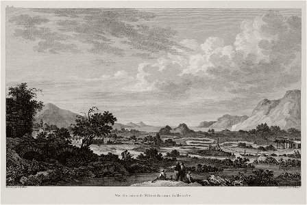 Vue des ruines de Milet et du cours du Méandre - Choiseul-gouffier Gabriel Florent Auguste De - 1782