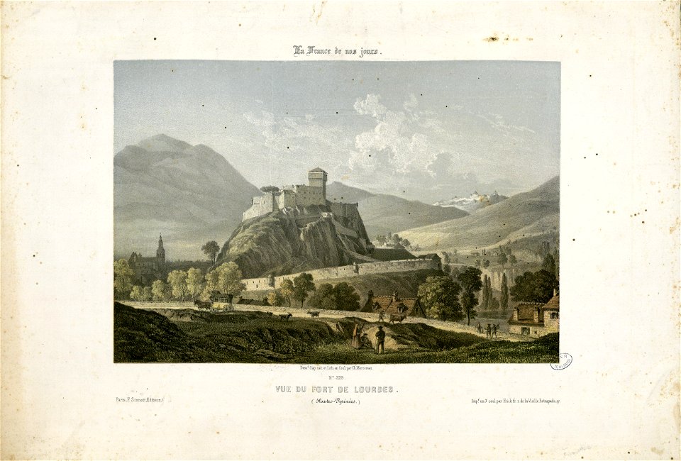 Vue du Fort de Lourdes (Hautes-Pyrénées) - Fonds Ancely - B315556101 A MERCEREAU 7 028