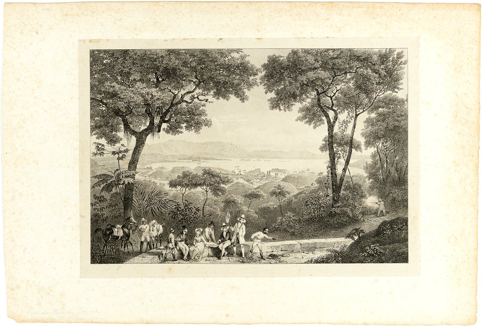 Vue de Rio de Janeiro prise de l'Aqueduc, da Coleção Brasiliana Iconográfica