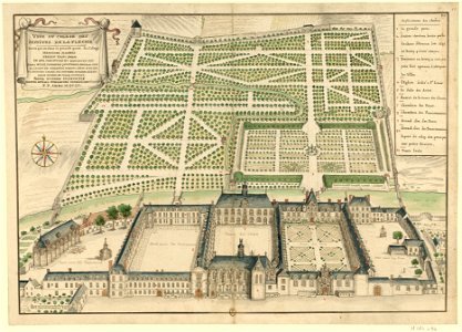 Vue du Collège des Jésuites de La Flèche (Boudan, 1695)
