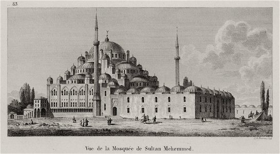 Vue de la Mosquée de Sultan Mehemmed - Choiseul-gouffier Gabriel Florent Auguste De - 1822