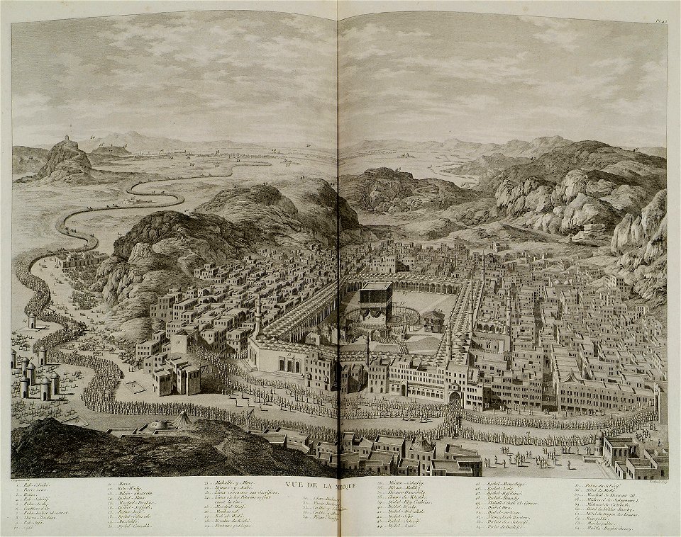 Vue de la Mecque - D'ohsson Mouradgea - 1790