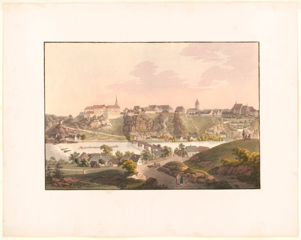 Vue de la ville de Bechin en Boheme LCCN2003674519