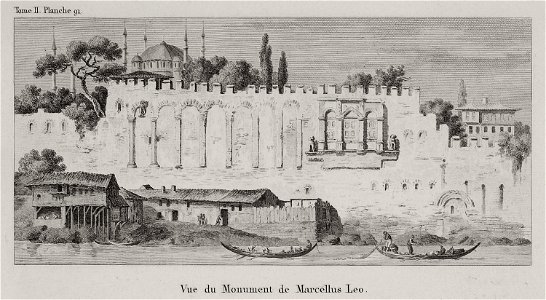 Vue du Monument de Marcellus Leo - Choiseul-gouffier Gabriel Florent Auguste De - 1822