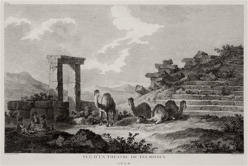 Vue d'un théatre de Telmissus - Choiseul-gouffier Gabriel Florent Auguste De - 1782
