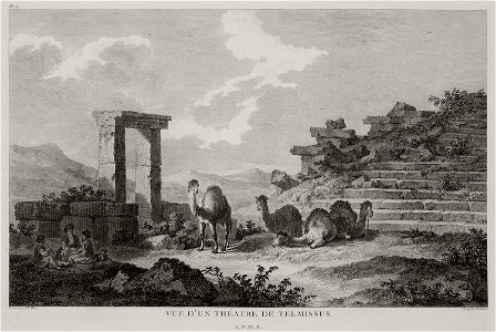 Vue d'un théatre de Telmissus - Choiseul-gouffier Gabriel Florent Auguste De - 1782