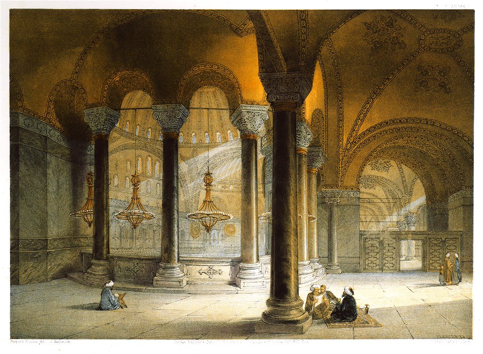 Vues dans la même gallerie, prises dans l'angle sud-ouest - Fossati Gaspard - 1852