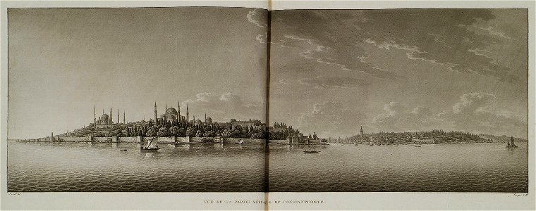 Vue de la partie méridionale de Constantinople - Pertusier Charles - 1817