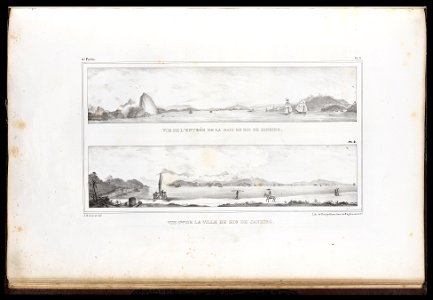 Vue de l'entrée de la Baie de Rio de Janeiro, da Coleção Brasiliana Iconográfica