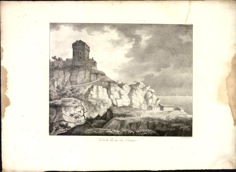 Vue de la Tour de San-Columbano, objectnr A 59348