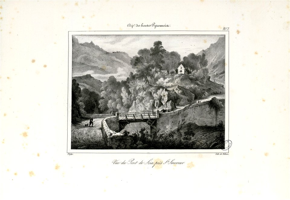 Vue du Pont de Scia, près St. Sauveur - Fonds Ancely - B315556101 A DEFER 010