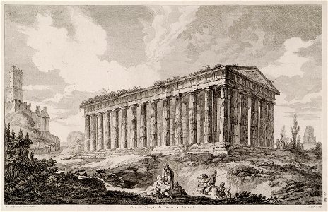 Vue du temple de Thesée à Athene - Le Roy Julien David - 1770