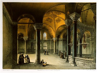 Vue du fond de la galerie, du côté oriental - Fossati Gaspard - 1852