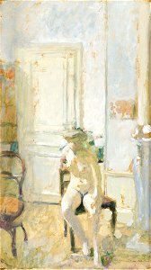 Vuillard - Nude on a Chair (Nu à la chaise), circa 1904