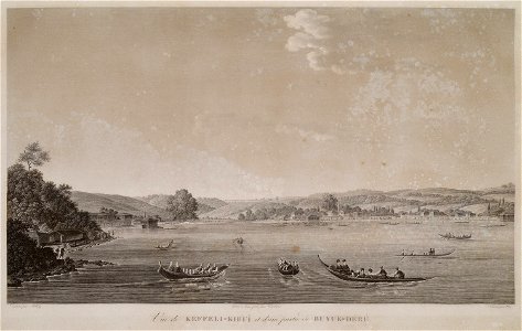 Vue de Keffeli-Kieuï et d'une partie de Buyuk-Déré - Melling Antoine Ignace - 1819