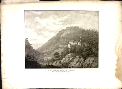 Vue du Couvent des Capucins, au Vescovato dans le fond l'Isle d'Elbe, objectnr A 59308