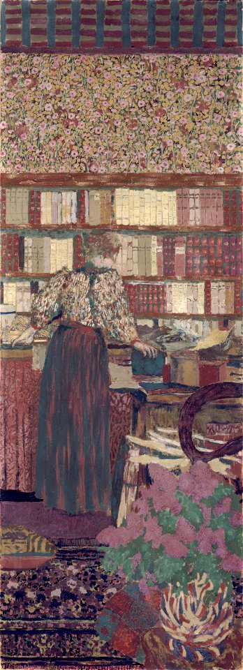 Vuillard - Personnages dans un intérieur. Le choix des livres, 1896