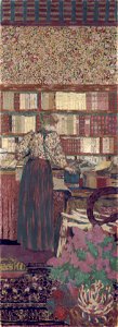 Vuillard - Personnages dans un intérieur. Le choix des livres, 1896