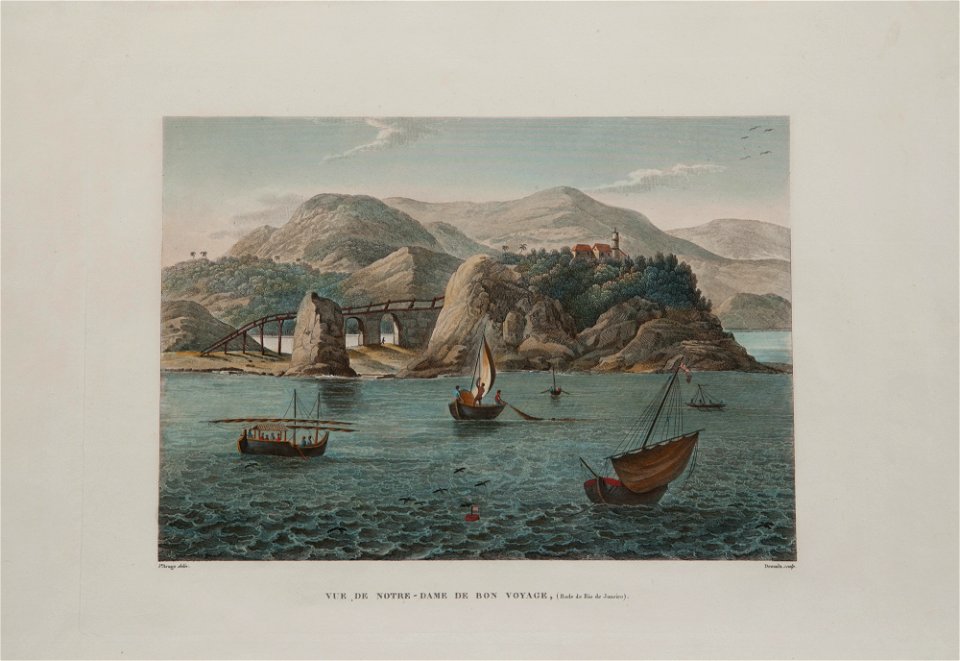Vue de Notre-Dame De bon Voyage (Rade de Rio de Janeiro), da Coleção Brasiliana Iconográfica