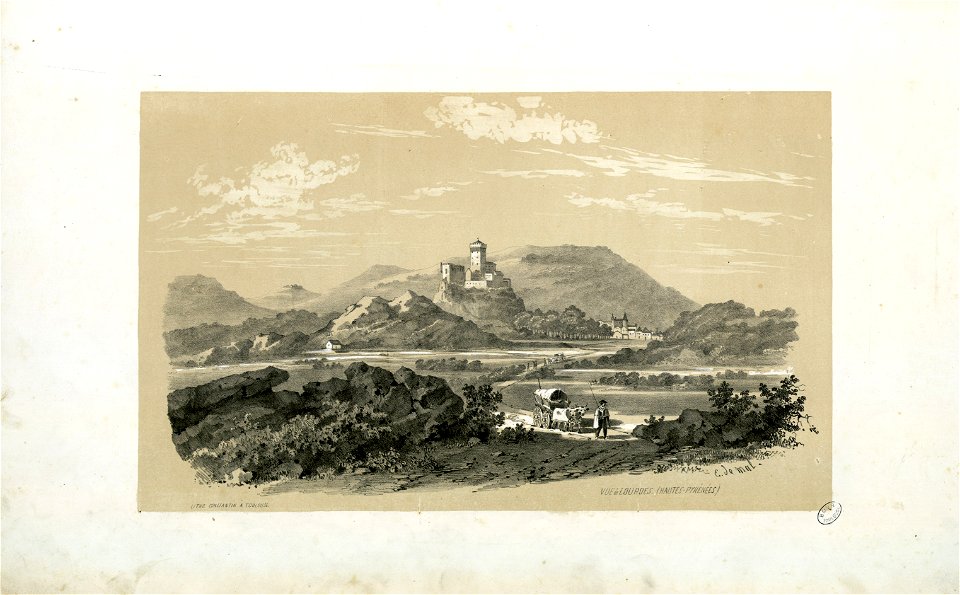 Vue de Lourdes (Hautes-Pyrénées) - Fonds Ancely - B315556101 A MALBOS 2 005