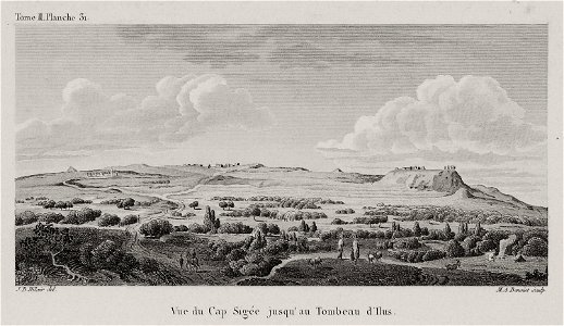 Vue due Cap Sigée jusqu'au tombeau d'Illus - Choiseul-gouffier Gabriel Florent Auguste De - 1809