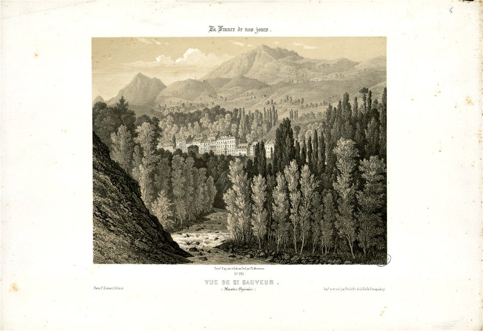 Vue de St. Sauveur (Hautes-Pyrénées) - Fonds Ancely - B315556101 A MERCEREAU 7 097