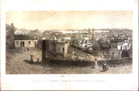 Vue de Rio de Janeiro, prise de la Montagne de la Conceição, da Coleção Brasiliana Iconográfica