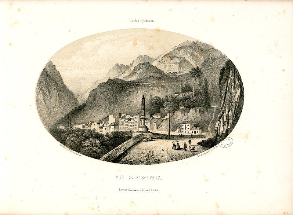 Vue de St. Sauveur (Hautes-Pyrénées) - Fonds Ancely - B315556101 A GORSE 1 012