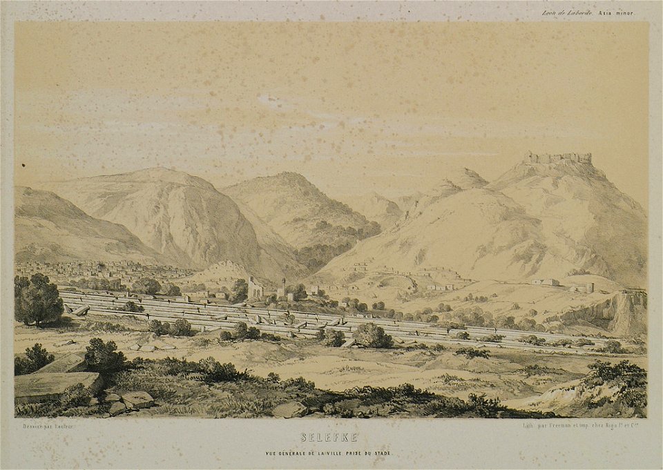 Vue générale de la ville prise du stade - Laborde Léon Emmanuel Simon Joseph - 1838