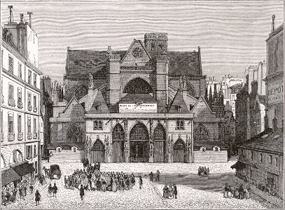 Vue de Saint-Germain l'Auxerrois, 1834 2