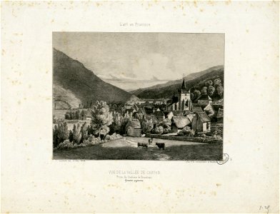 Vue de la Vallée de Campan, prise du Château de Beaudean (Hautes-Pyrénées) - Fonds Ancely - B315556101 A GELIBERT 4 006