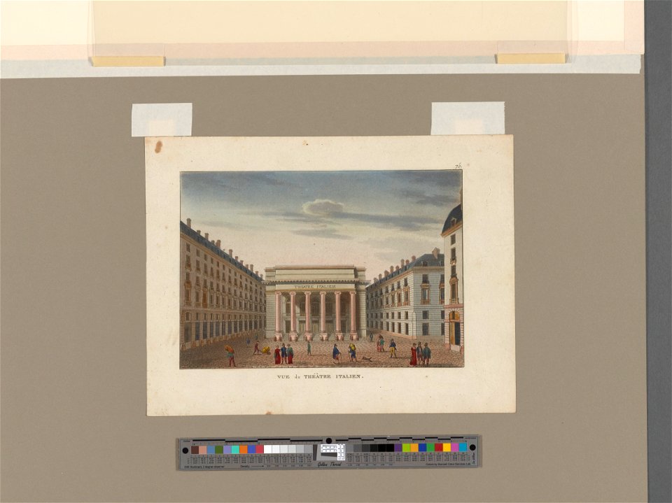 Vue du Théâtre Italien - NYPL Digital Collections