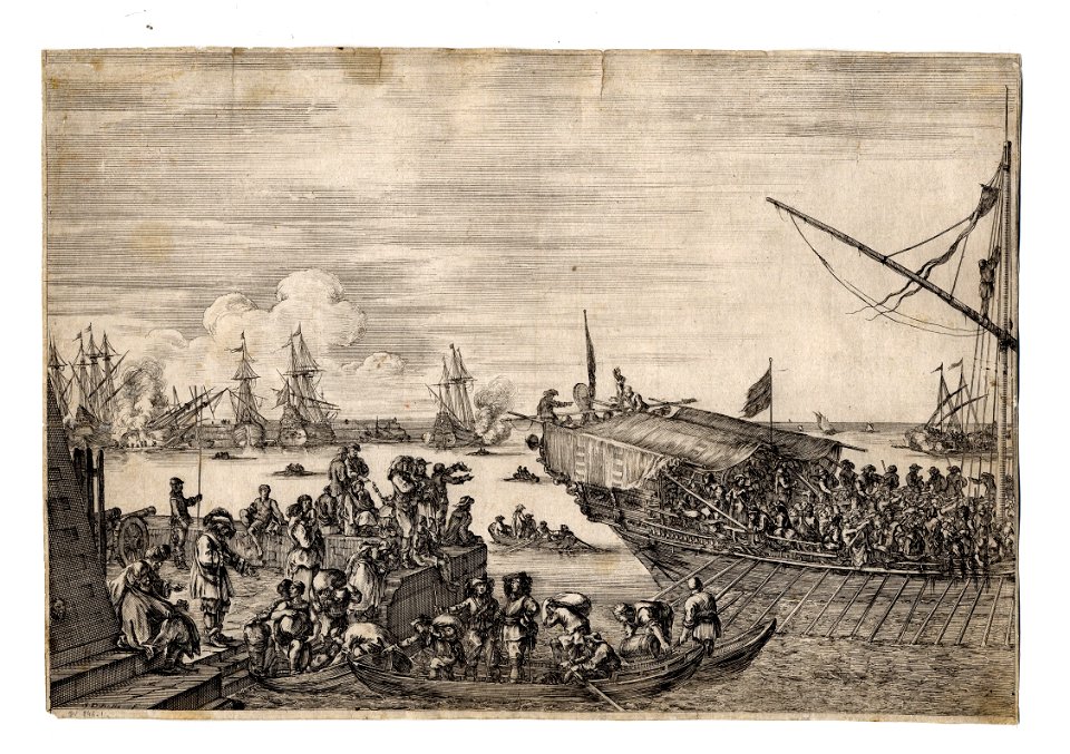 Vues du port de Livourne - Le départ d'une galère FIE DEL 846