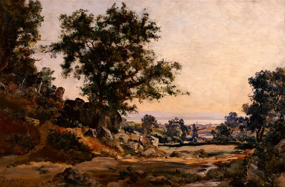 Vue prise à Pénalé près de Tréboul - Emmanuel Lansyer - musée d'art et d'histoire de Saint-Brieuc, DOC 64b