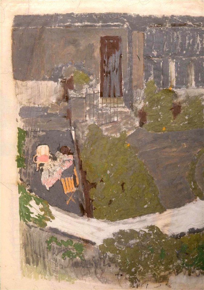 Vuillard - Le jardin devant l'atelier (The Garden in Front of the Studio), about 1901, 57.120a-b
