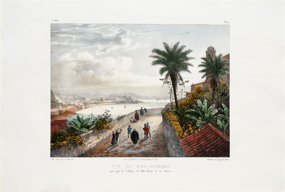 Vue de Rio-Janeiro – prise près de l'Eglise de Notre-Dame da Gloire, da Coleção Brasiliana Iconográfica