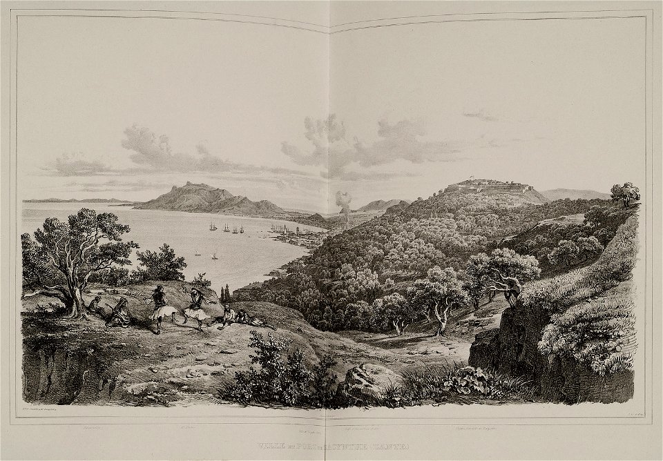 Vue et port de Zacynthe (Zante) - Stackelberg Otto Magnus Von - 1834