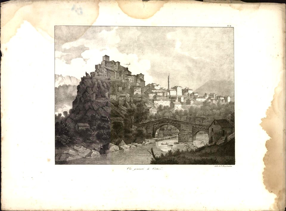 Vue générale de Corte, objectnr A 59311