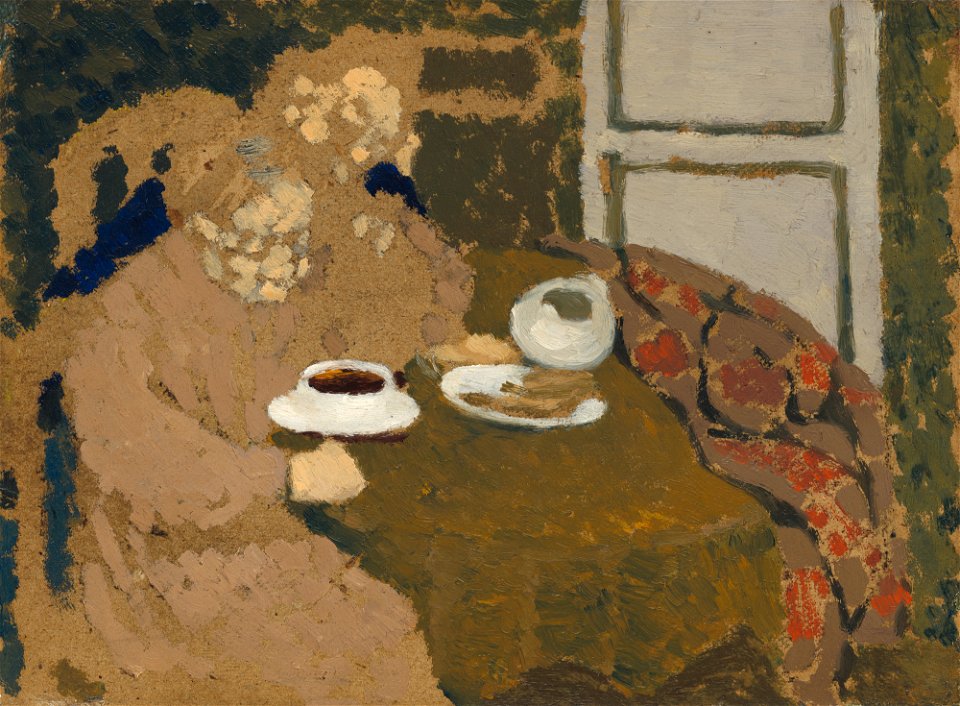 Two Women Drinking Coffee A21364