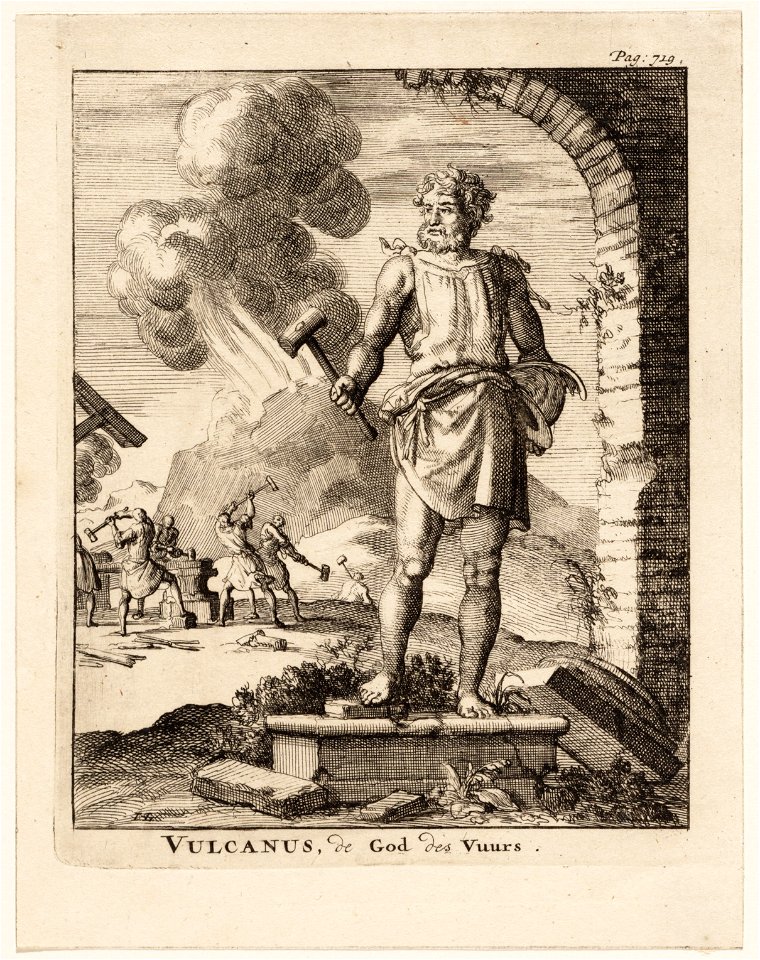 Vulcanus, de god des vuurs, objectnr A 42152