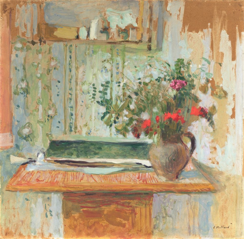 Vuillard - Containers of Flowers, ca. 1900 - Free Stock Illustrations ...